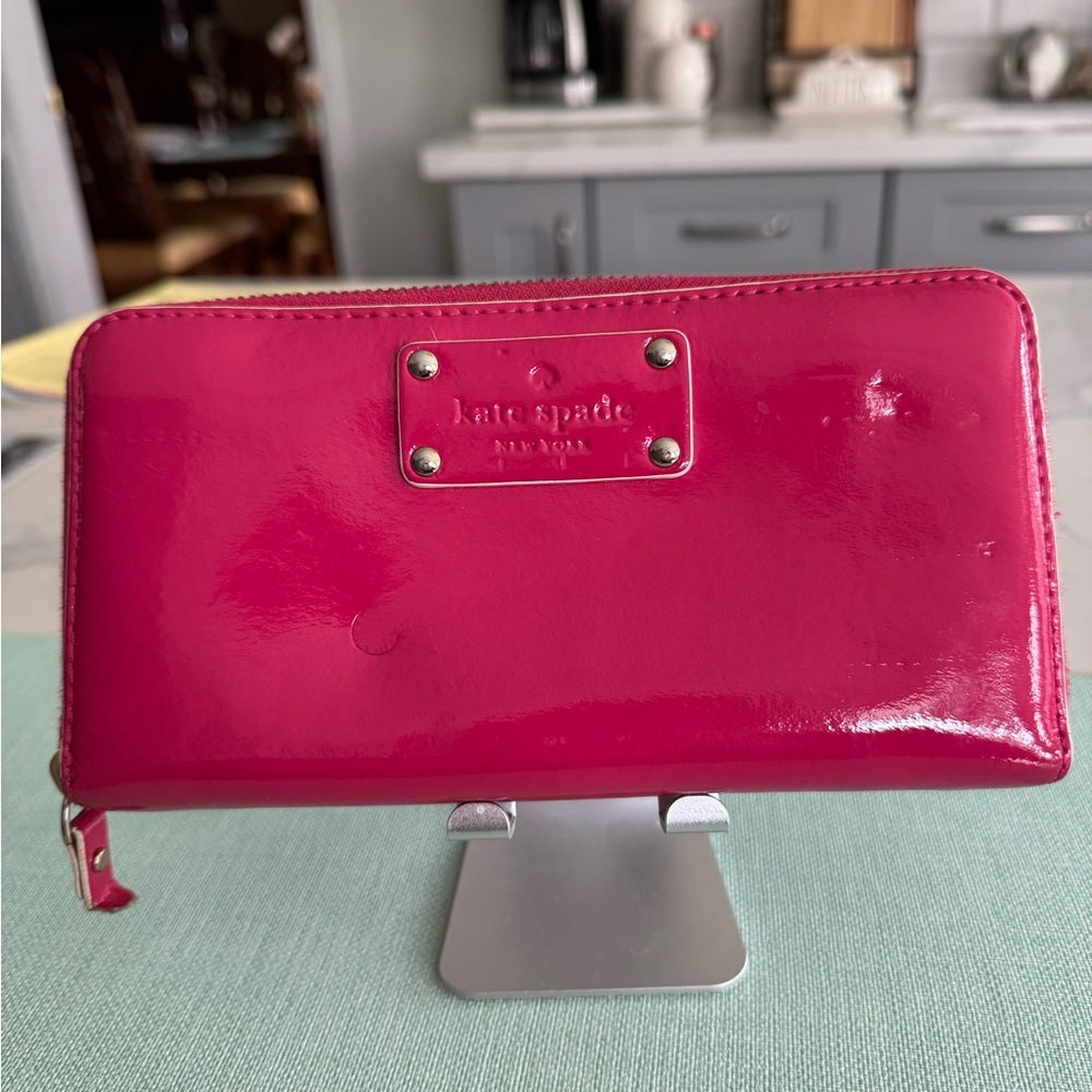 Kate Spade Fuchsia Zip-Around Wallet